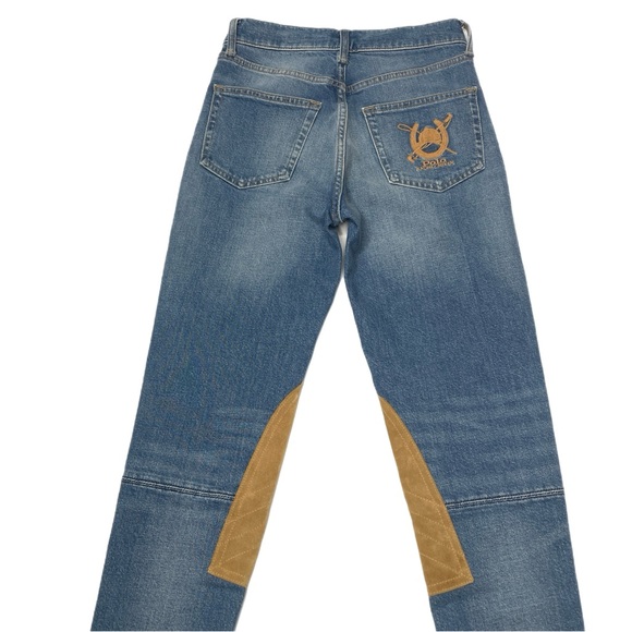 Polo Ralph Lauren Suede Patches Jeans 25 - Picture 6 of 15